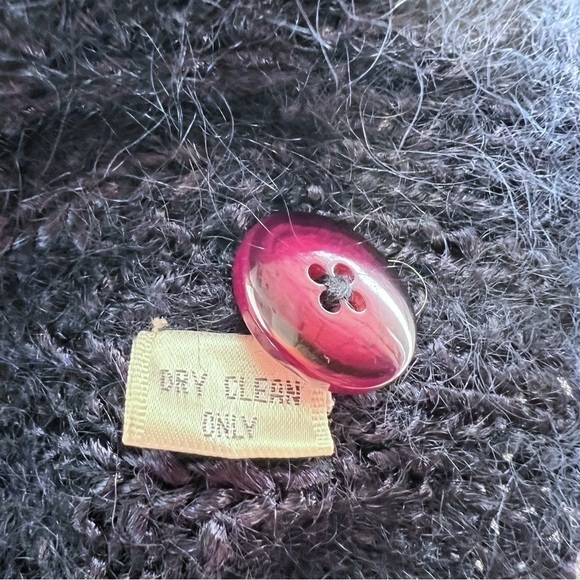 Vintage Ellen Tracy for Linda Allard Mohair Blend Cable Knit Sweater Vest Sz. S - Picture 10 of 12